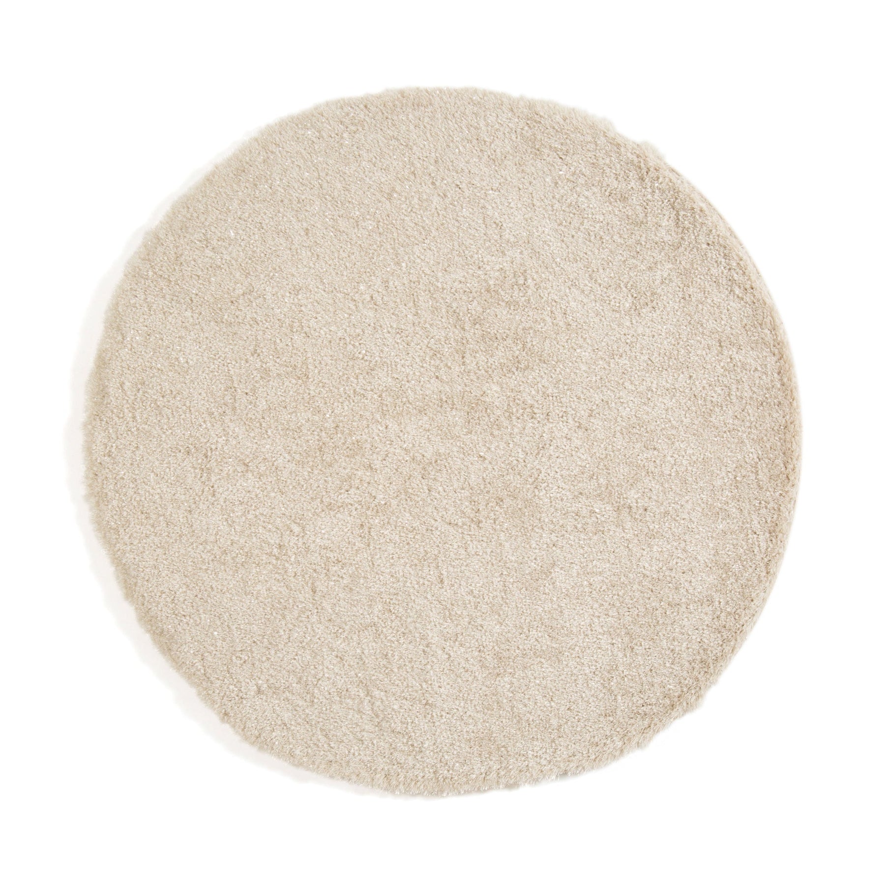 Kaste Memory Foam Rug Round Light Beige Φ1500