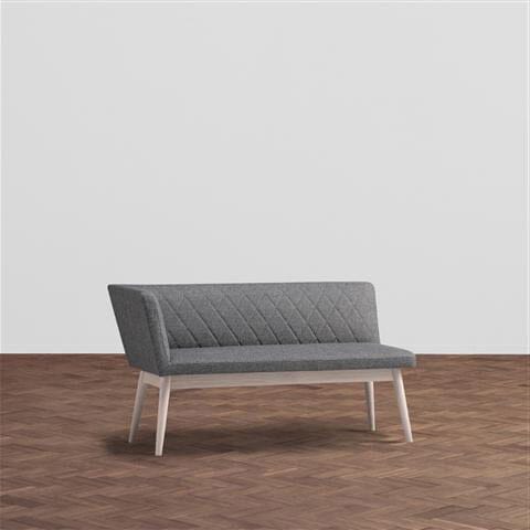 Pioni Couch R Gray X White (W1350 × D537 × H740)