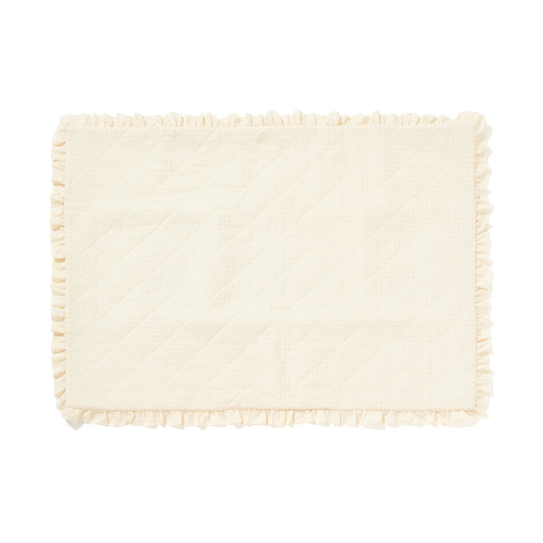 Frill Check Leisure Sheet 1400×1000 Beige