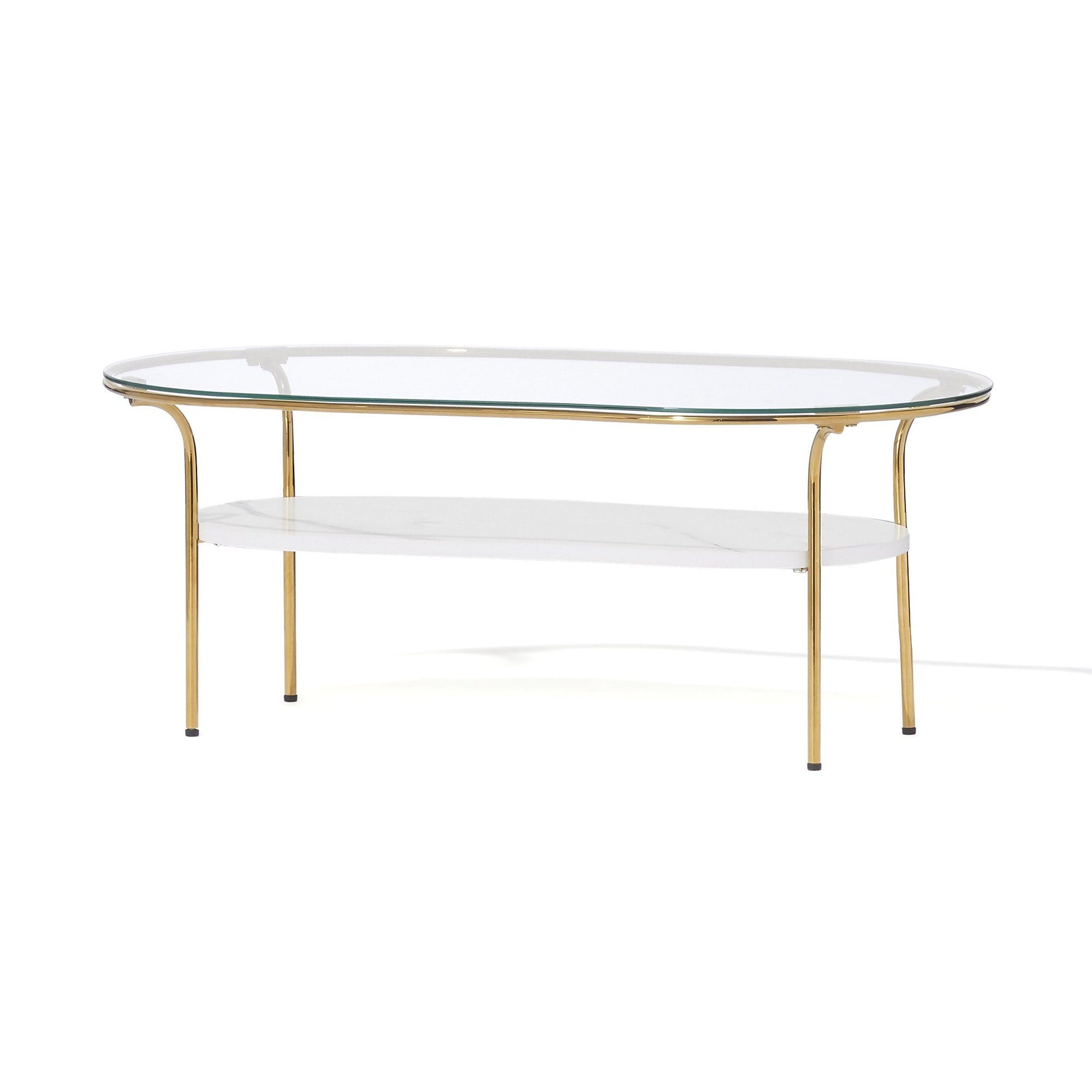 Legato Coffee Table Large Gold X Marble (W950 X D500 X H370)