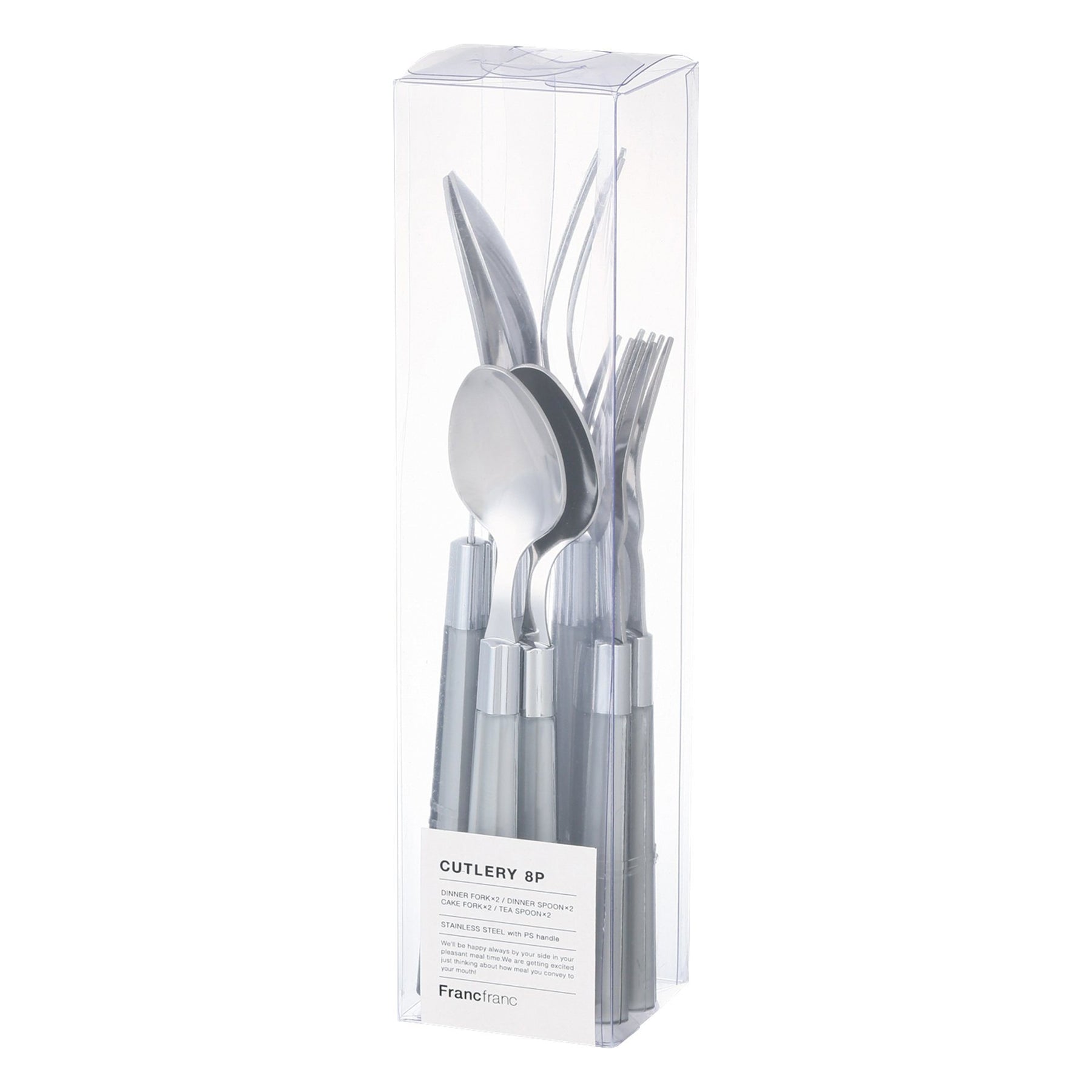 Connie Cutlery 8P Layered Gray