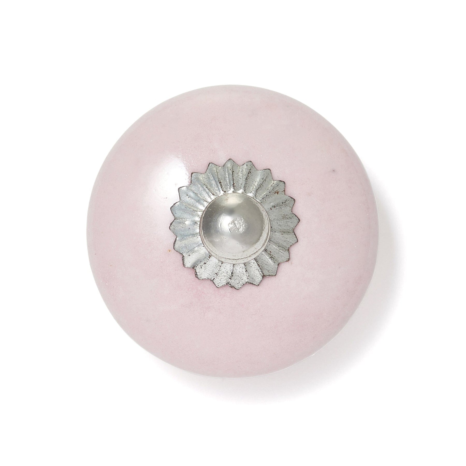 Knob Ceramic Round Pink