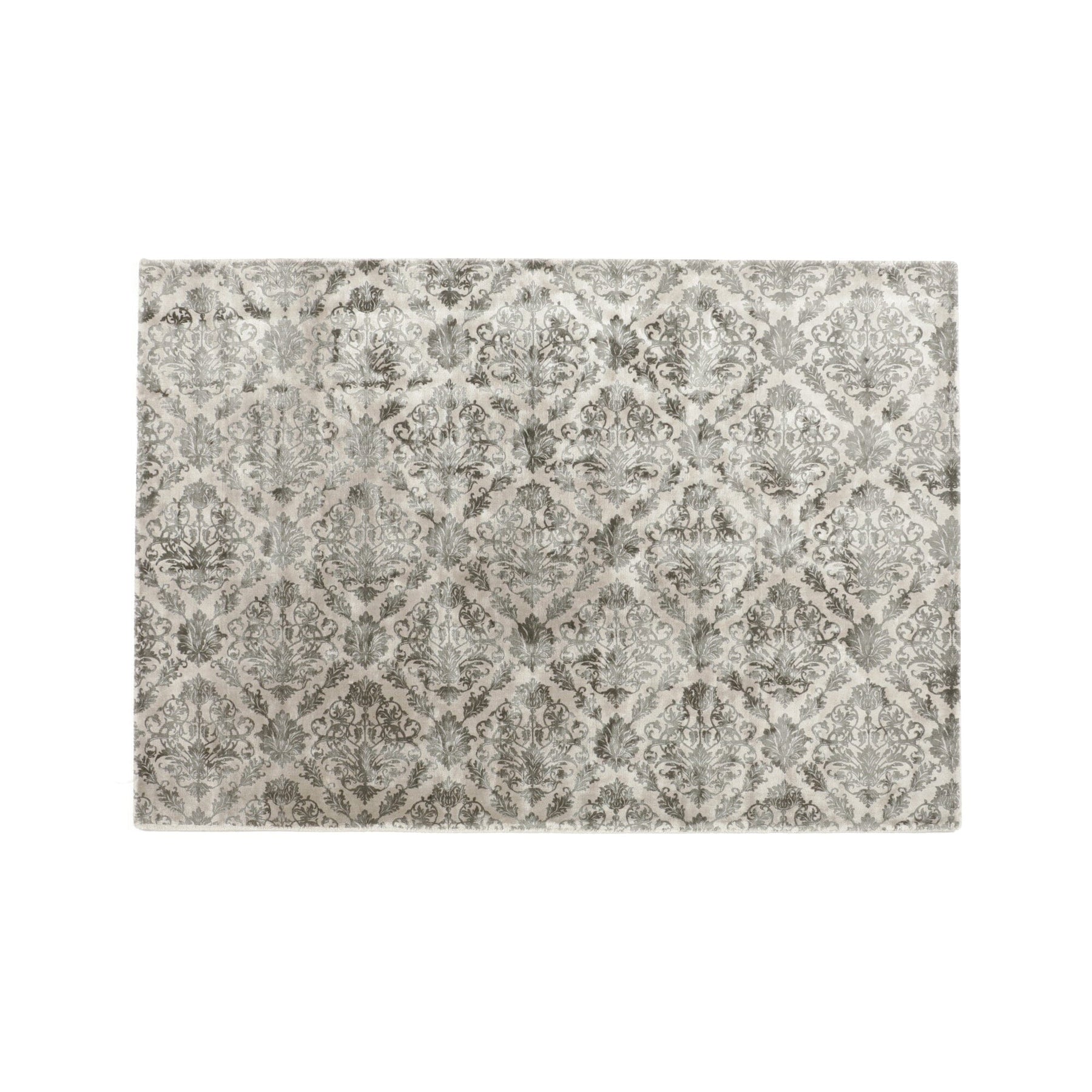 Damask Viscose Rug M 2000 × 1400 Light Gray