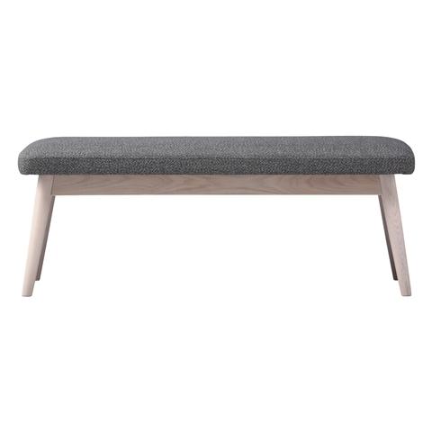 Pioni Bench Gray X White (W1150× D380 × H440)