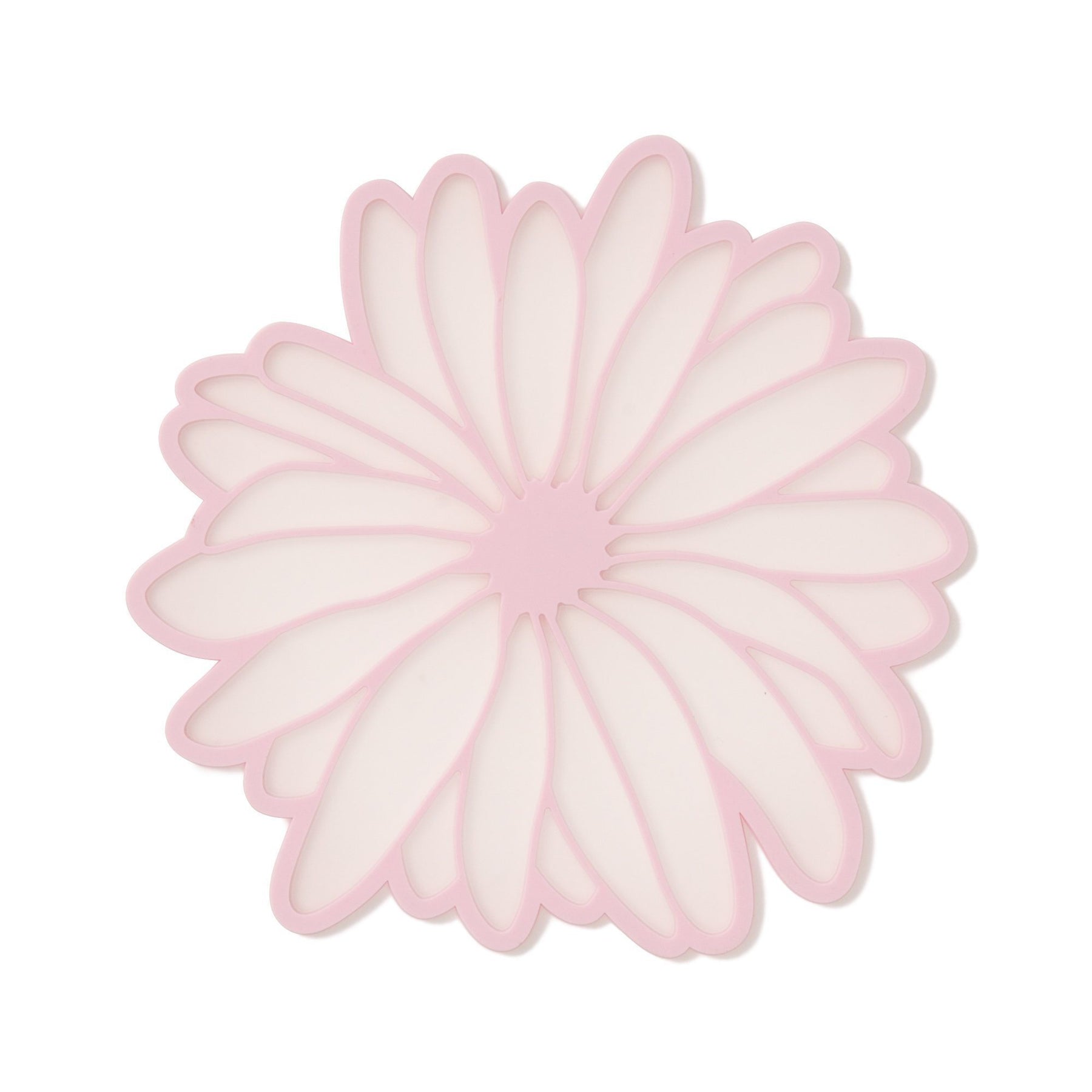 Flower Gerbera Coaster Light Pink